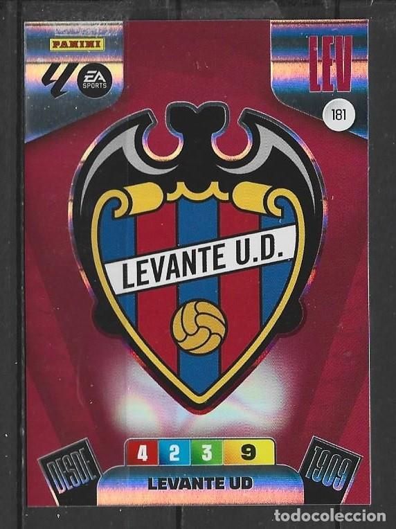 Cromos de F&uacute;tbol: Adrenanlyn 25/26 - Escudo - N&ordm; 181 - Levante