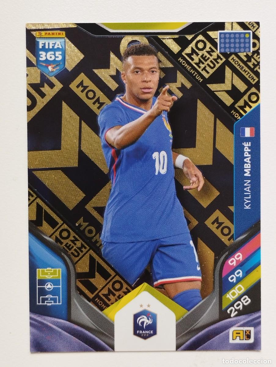Cromos de f&uacute;tbol: CROMO CARD ADRENALYN FIFA 365 2025 2026 25 26 MOMENTUM UTRA RARA RARE KYLIAN MBAPPE FRANCIA