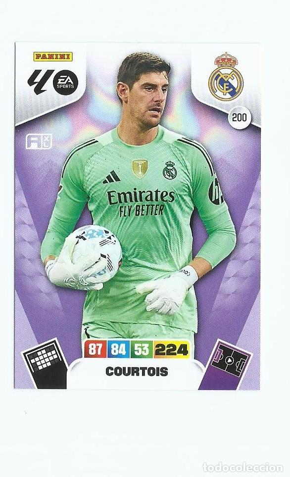 Cromos de F&uacute;tbol: ADRENALYN 2025/2026 200 COURTOIS MADRID NUEVO PERFECTO