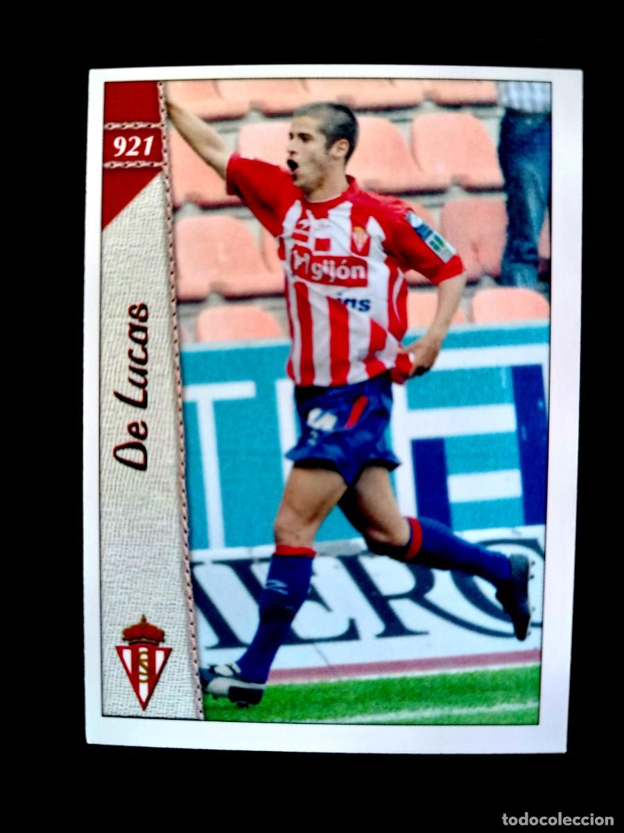 Cromos de F&uacute;tbol: 921 DE LUCAS - SPORTING DE GIJ&Oacute;N - 2&ordf; DIVISI&Oacute;N - MUNDICROMO 2007