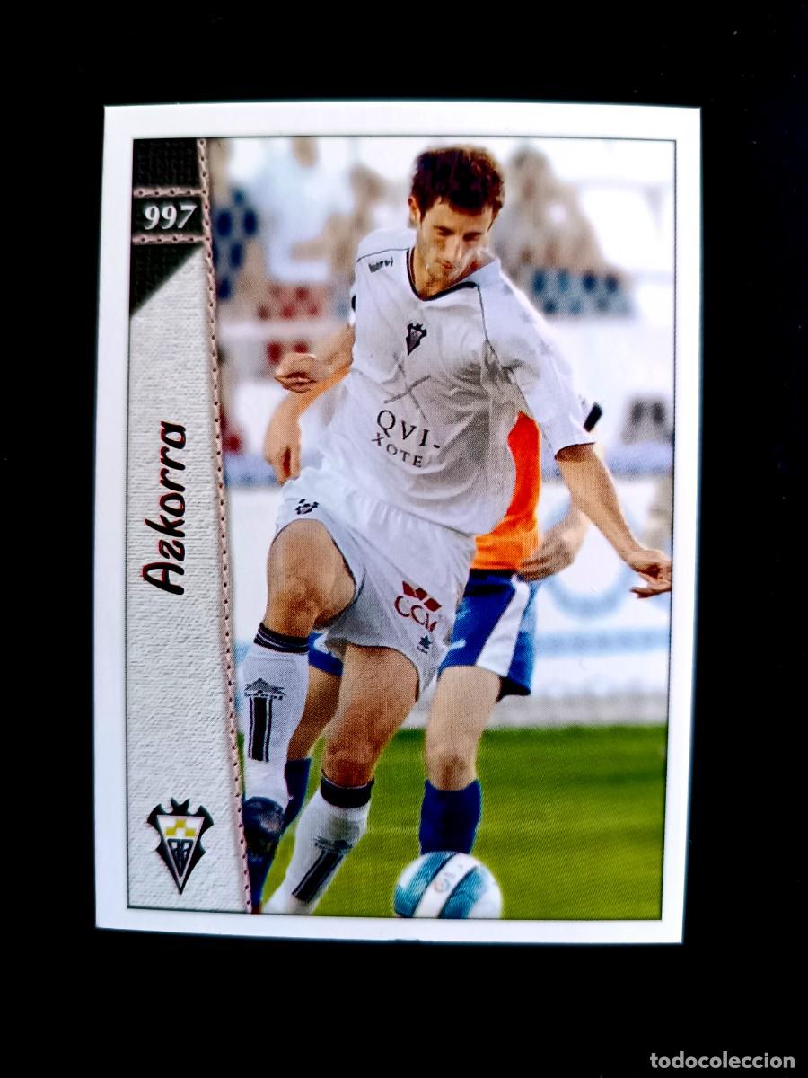 Cromos de F&uacute;tbol: 997 AZKORRA - ALBACETE B. - 2&ordf; DIVISI&Oacute;N - MUNDICROMO 2007