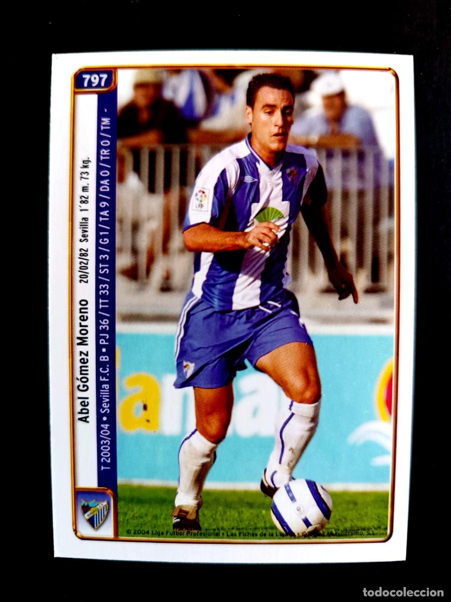 Fu&szlig;ball-Sticker: 797 ABEL G&Oacute;MEZ / ADOR - M&Aacute;LAGA B - (2&ordf; DIVISI&Oacute;N) - MUNDICROMO 2005