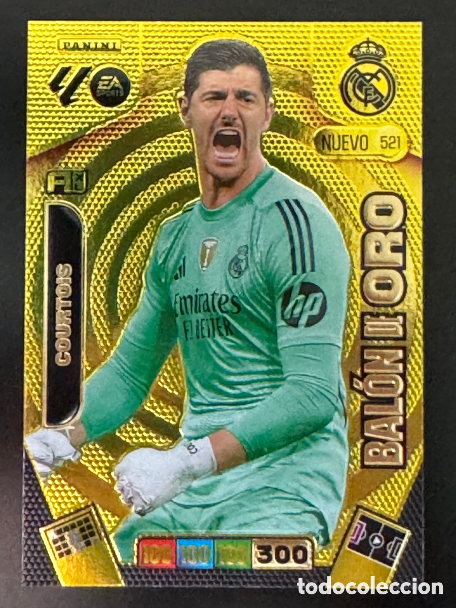 Cromos de F&uacute;tbol: Courtois Nuevo Bal&oacute;n de Oro Real Madrid Adrenalyn 2025/26