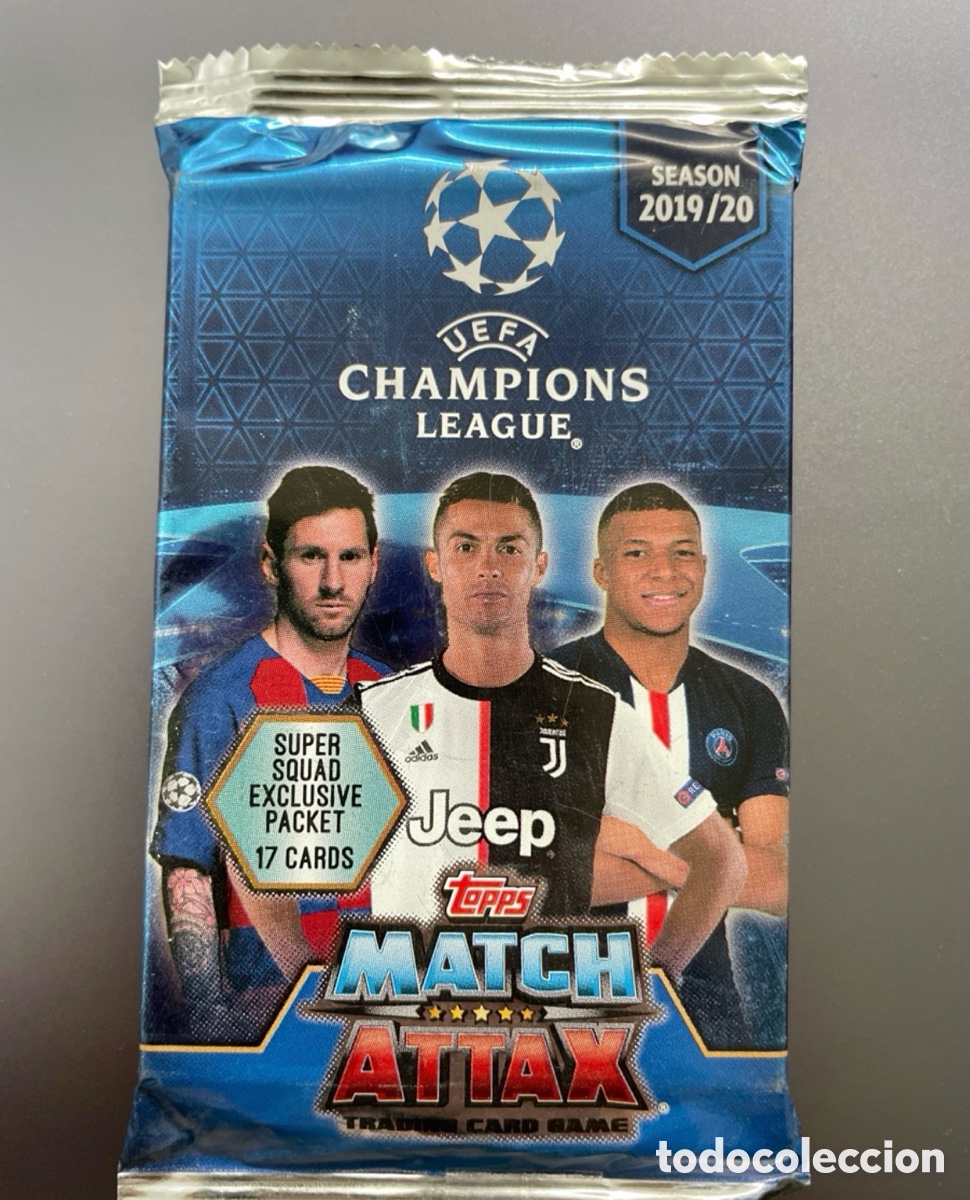 Cromos de F&uacute;tbol: Sobre 17 cards exclusivo Super Squad Match Attax 2019-20 Topps