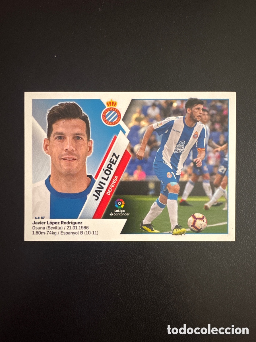 Fu&szlig;ball-Sticker: JAVI LOPEZ NUMERO 3 ESPA&Ntilde;OL LIGA ESTE 2019 2020