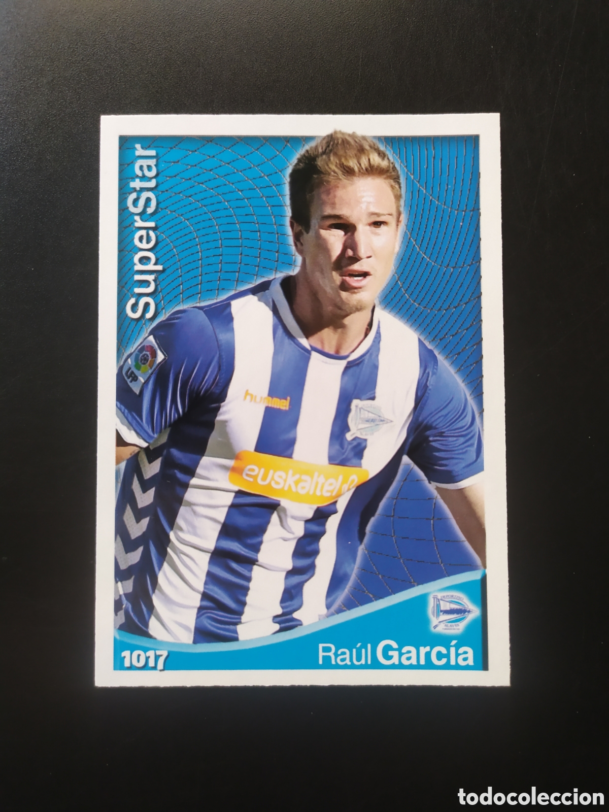 Football Stickers: Mundicromo fichas Liga 2014 2015 14 15 Ra&uacute;l Garc&iacute;a superstar n&deg; 1017 Alav&eacute;s