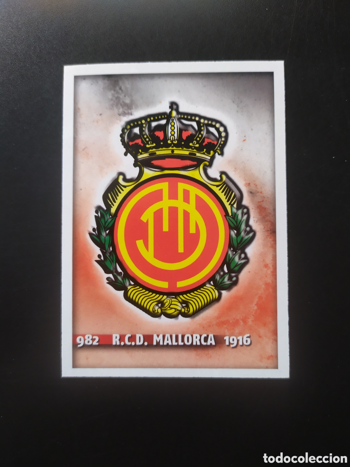 Cromos de f&uacute;tbol: Mundicromo fichas Liga 2014 2015 14 15 escudo n&deg; 982 Mallorca