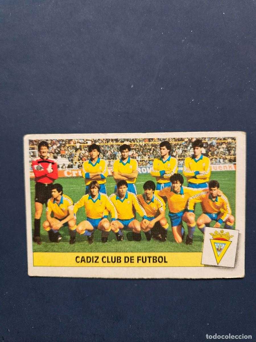 Fu&szlig;ball-Sticker: ALINEACION CADIZ LIGA ESTE 86 87 1986 1987 SIN PEGAR NUNCA PEGADO