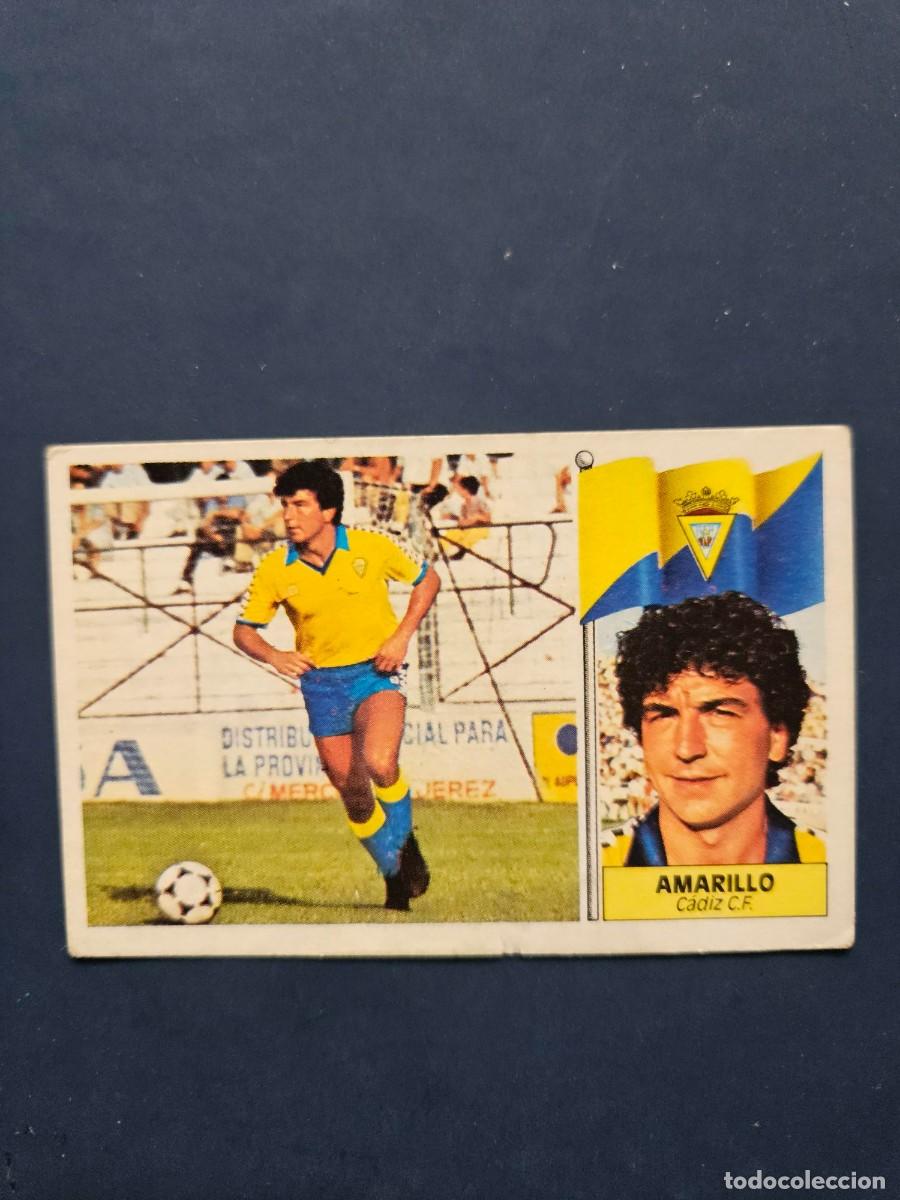 Cromos de f&uacute;tbol: AMARILLO CADIZ LIGA ESTE 86 87 1986 1987 SIN PEGAR NUNCA PEGADO