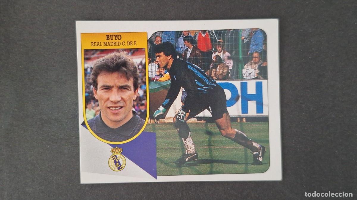 Cromos de Futebol: L3 BUYO REAL MADRID ADHESIVO LIGA ESTE 1991 1992 91 92 NUNCA PEGADO SIN PEGAR