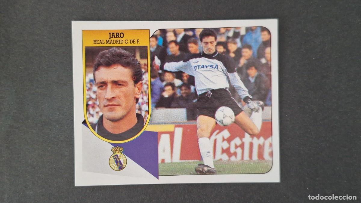 Fu&szlig;ball-Sticker: L3 JARO REAL MADRID ADHESIVO LIGA ESTE 1991 1992 91 92 NUNCA PEGADO SIN PEGAR