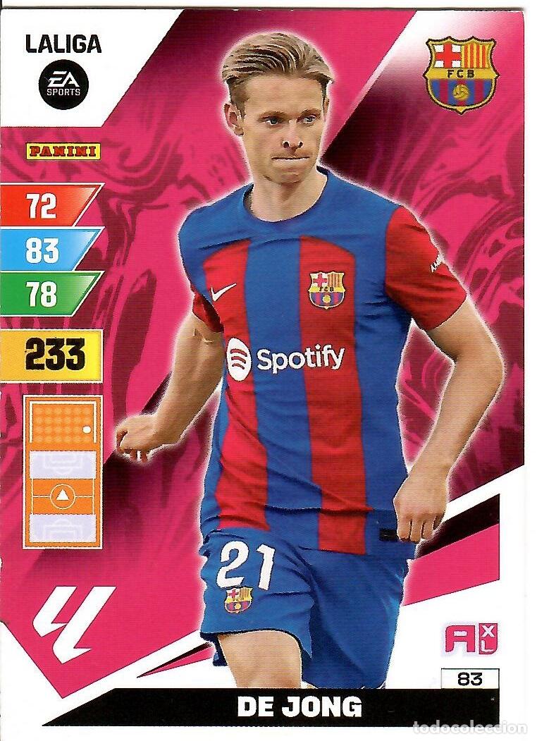Cromos de F&uacute;tbol: De Jong, n&ordm; 83: Cromo del album de futbol Temporada 2023-24, Panini