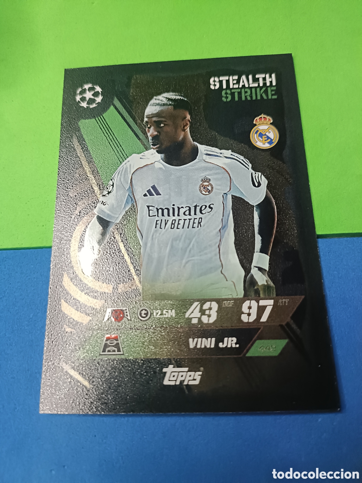 Cromos de F&uacute;tbol: Topps Match Attax 2025 2026 25 26 - Stealth Strike 449 Vinicius Real Madrid
