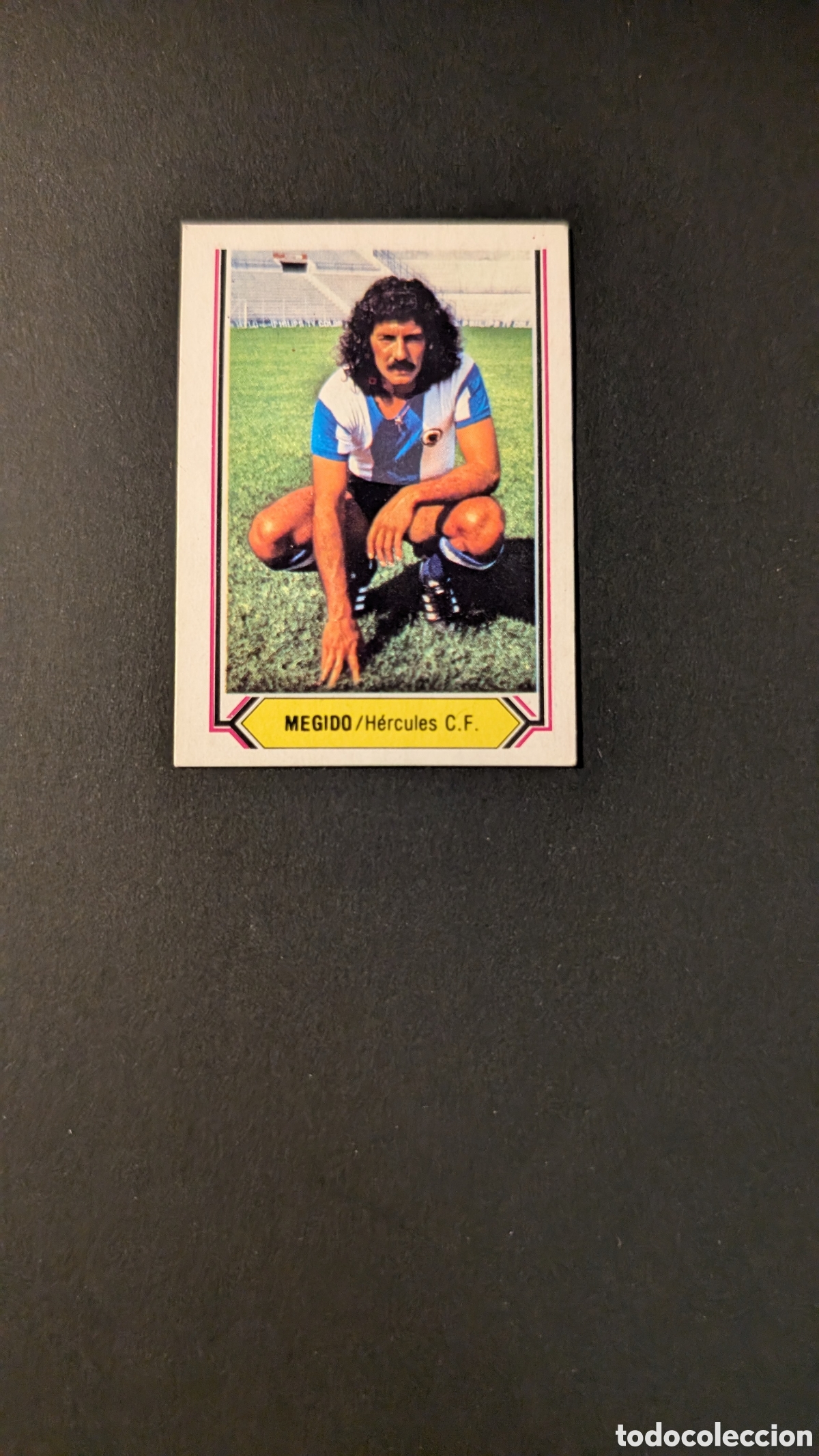 Cromos de F&uacute;tbol: MEGIDO HERCULES FICHAJE 8 VERSION SIN PINTAR LIGA ESTE 1980/81 80 81 NUNCA PEGADO SIN PEGAR