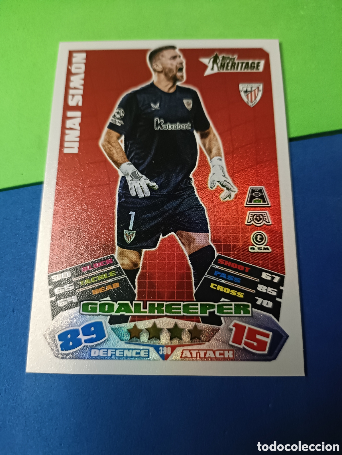 Cromos de F&uacute;tbol: Topps Match Attax 2025 2026 - Heritage 390 Unai Sim&oacute;n Bilbao