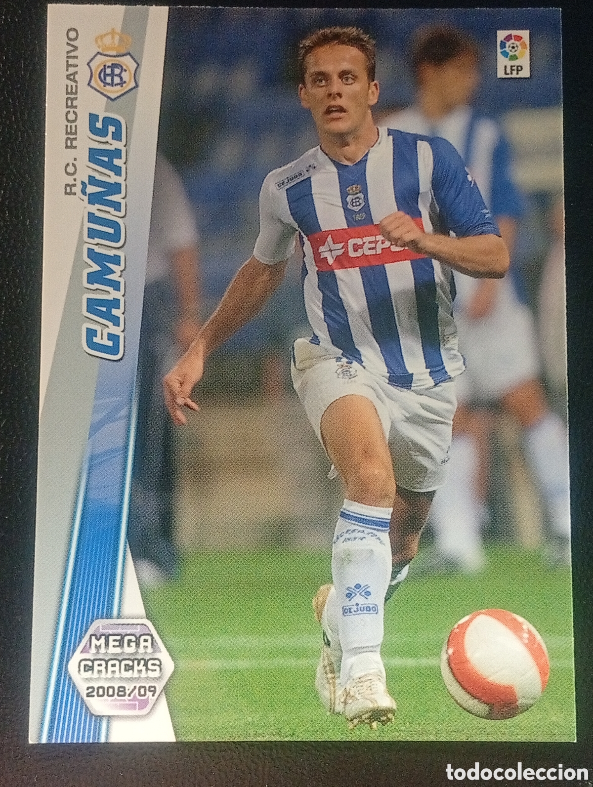 Cromos de F&uacute;tbol: 266 CAMU&Ntilde;AS RECREATIVO HUELVA MEGACRACKS 2008 2009 08 09 CROMOS CARDS PANINI SPORTS MUNDICROMO