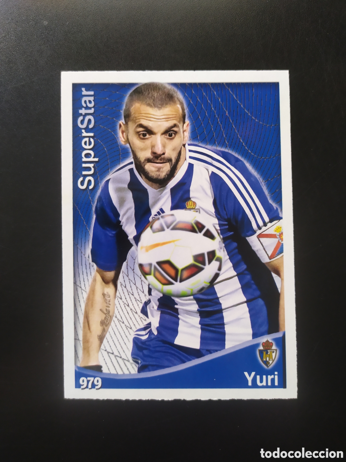 Cartes &agrave; collectionner de Football: Mundicromo fichas Liga 2014 2015 14 15 Yuri superstar mate n&deg; 979 Ponferradina