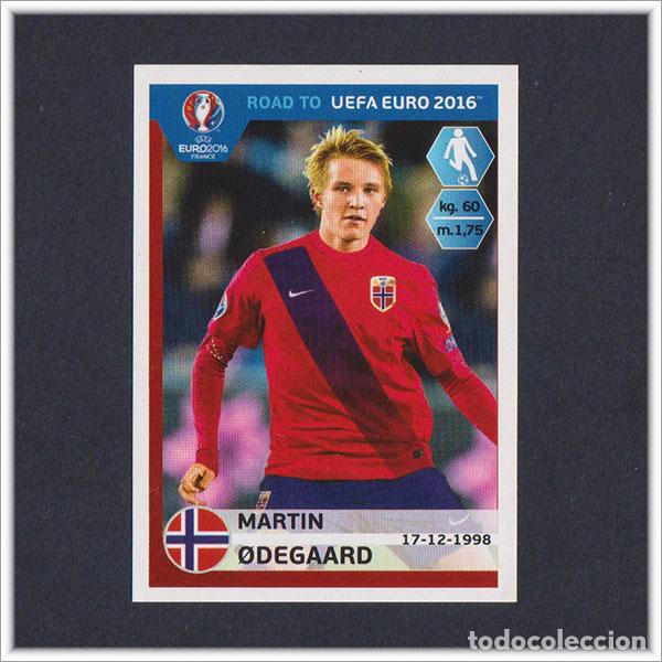 Cartes &agrave; collectionner de Football: ROAD TO UEFA EURO FRANCE 2016 PANINI ODEGAARD 189 NORUEGA ROOKIE STICKER F&Uacute;TBOL EUROCOPA FRANCIA