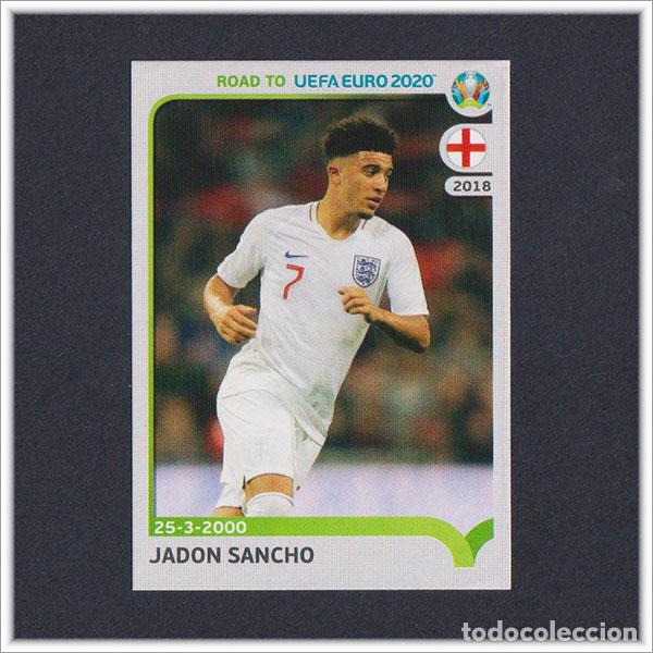 Cromos de F&uacute;tbol: ROAD TO UEFA EURO 2020 PANINI JADON SANCHO N&ordm; 96 INGLATERRA CROMO STICKER EUROCOPA ALBUM F&Uacute;TBOL