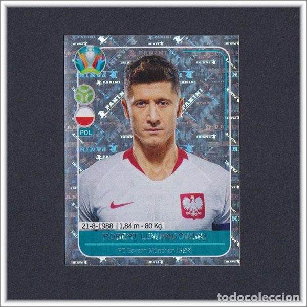 Cromos de F&uacute;tbol: UEFA EURO PREVIEW 2020 PANINI ROBERT LEWANDOWSKI 6 POLONIA POL6 CROMO EUROCOPA STICKER ALBUM F&Uacute;TBOL