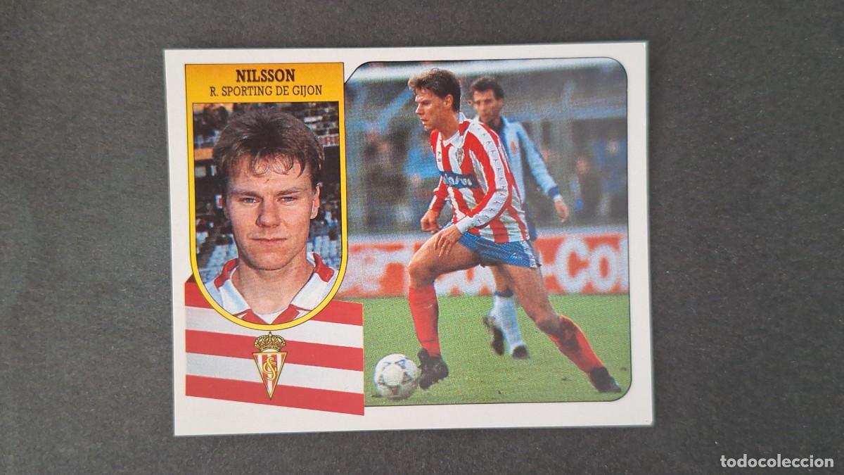 Figurine di Calcio: L3 NILSSON DE GIJON ADHESIVO LIGA ESTE 1991 1992 91 92 NUNCA PEGADO SIN PEGAR