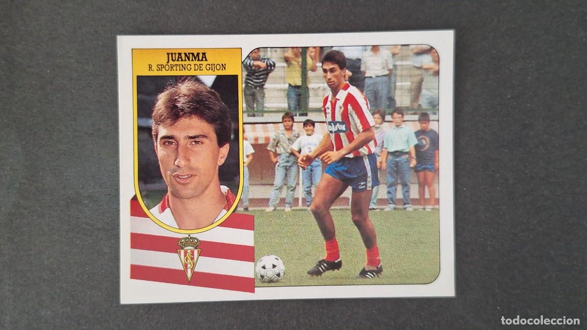 Figurine di Calcio: L3 JUANMA DE GIJON ADHESIVO LIGA ESTE 1991 1992 91 92 NUNCA PEGADO SIN PEGAR
