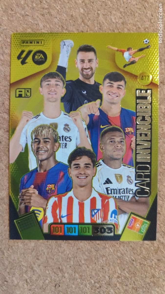 Cromos de F&uacute;tbol: ADRENALYN XL LA LIGA 2025/26 CARD INVENCIBLE # 477 PANINI
