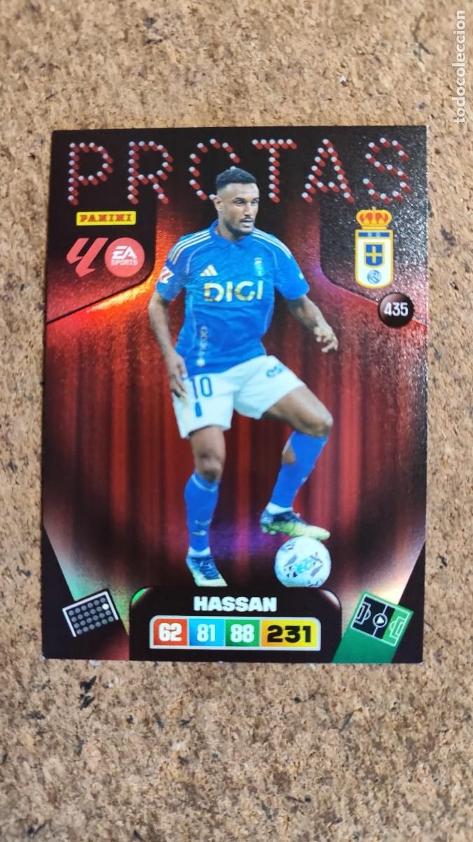 Cromos de F&uacute;tbol: ADRENALYN XL LA LIGA 25/26 CARD PROTAS HASSAN OVIEDO # 435 PANINI