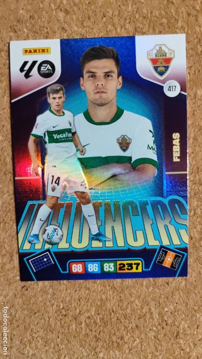 Fu&szlig;ball-Sticker: ADRENALYN XL LA LIGA 2025/26 CARD INFLUENCERS FEBAS ELCHE CF # 417 PANINI