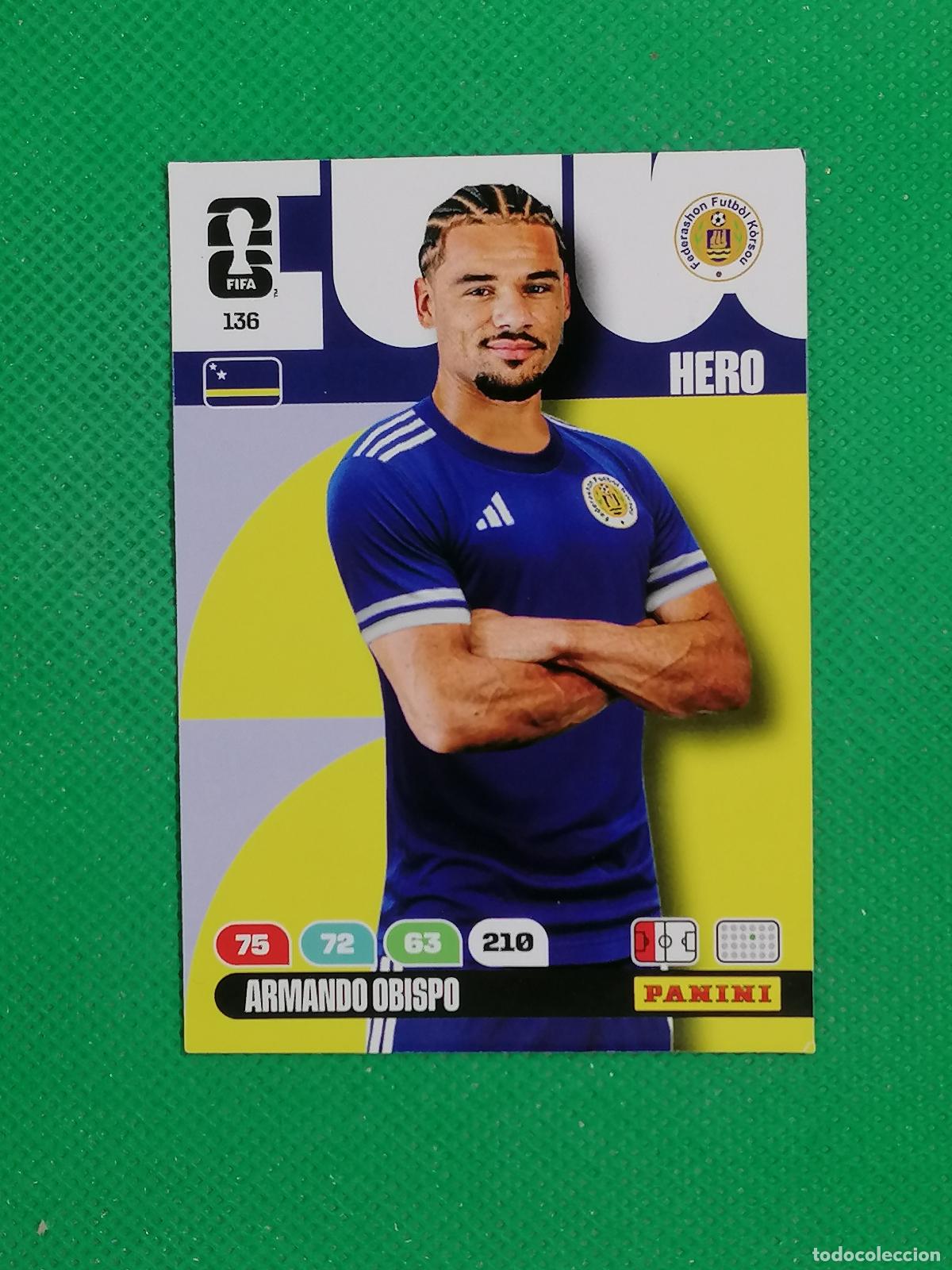 Cromos de F&uacute;tbol: 136 ARMANDO OBISPO CURACAO HERO ⚽ PANINI ADRENALYN FIFA WORLD CUP 26 2026 ⚽