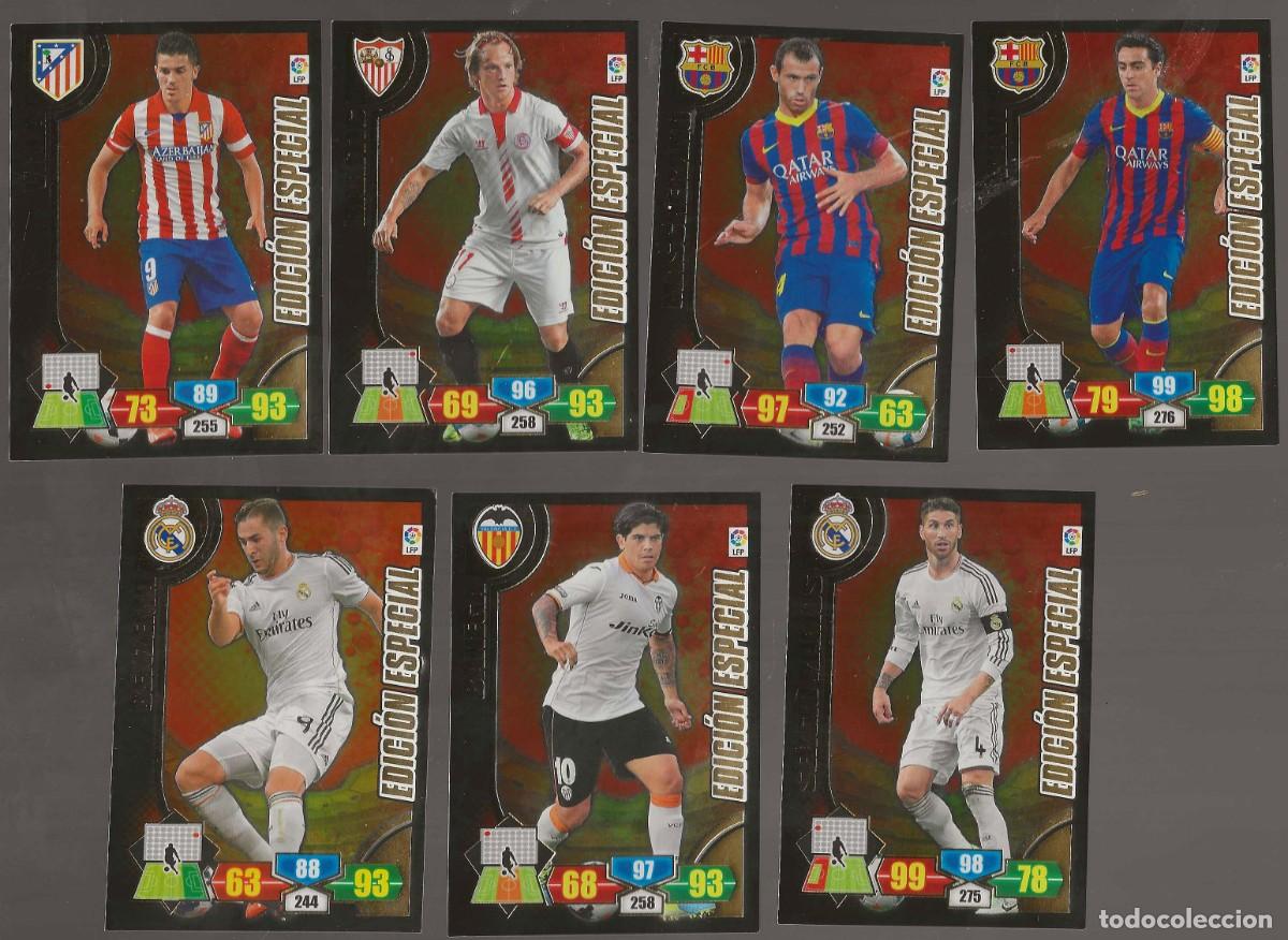 Fu&szlig;ball-Sticker: ADRENALYN XL 2013-2014-ED. ESPECIAL :XAVI- VILLA- RAKITIC- MASCHERANO- BENZEMA- SERGIO RAMOS- BANEGA