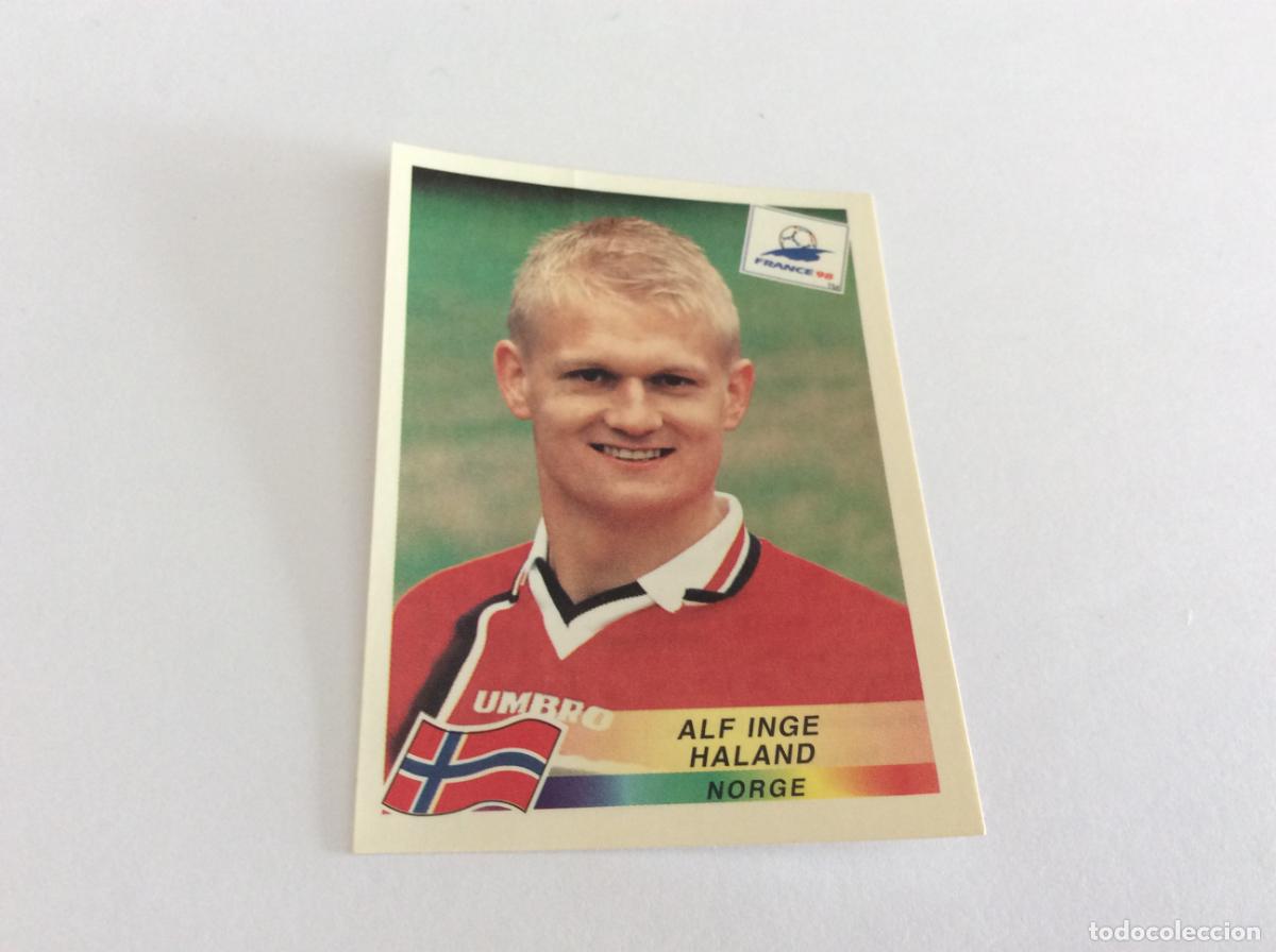 Figurine di Calcio: 70 Alf Inge Haland Noruega CROMO STICKER Francia 1998 PANINI