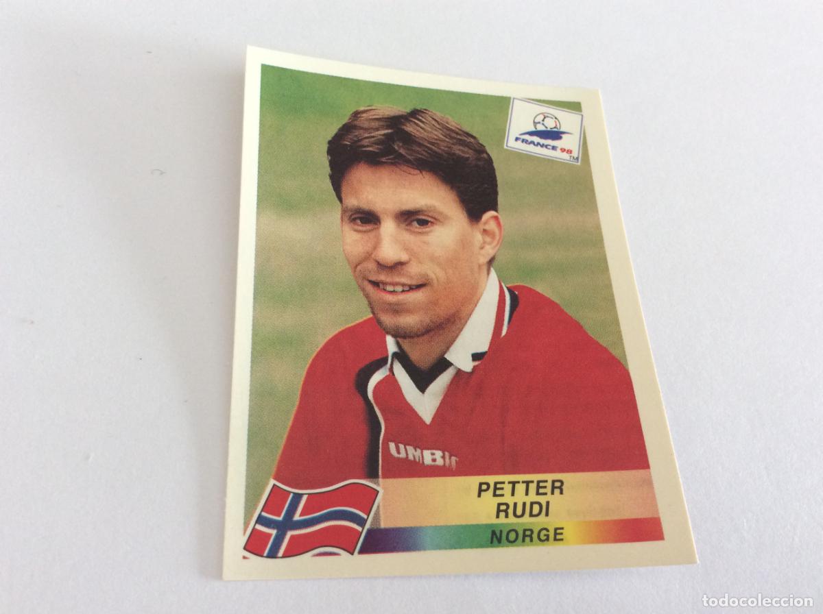 Cromos de F&uacute;tbol: 77 Petter Rudi Noruega CROMO STICKER Francia 1998 PANINI