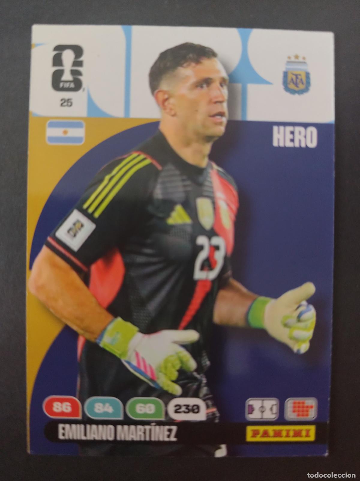 Cromos de F&uacute;tbol: 25 EMILIANO MART&Iacute;NEZ (DIBU) ARGENTINA ADRENALYN MUNDIAL FIFA WORLD CUP 2026 PANINI