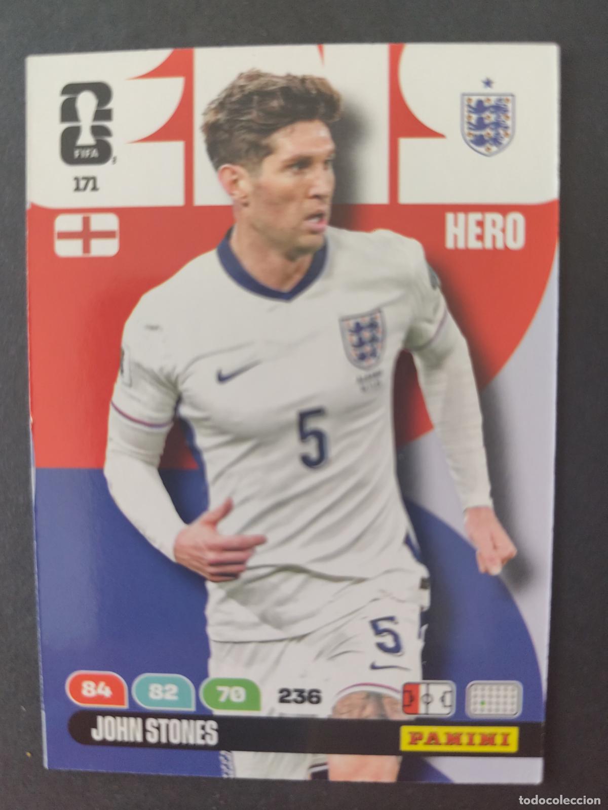 Cartes &agrave; collectionner de Football: 171 JOHN STONES INGLATERRA ADRENALYN MUNDIAL FIFA WORLD CUP 2026 PANINI