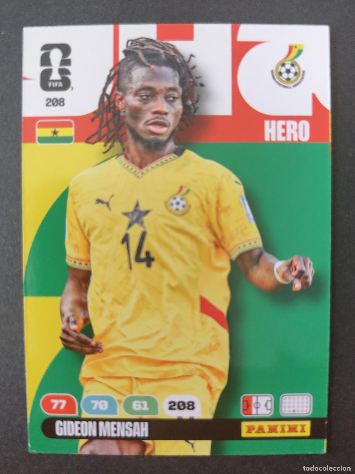 Cromos de F&uacute;tbol: 208 GIDEON MENSAH GHANA ADRENALYN MUNDIAL FIFA WORLD CUP 2026 PANINI