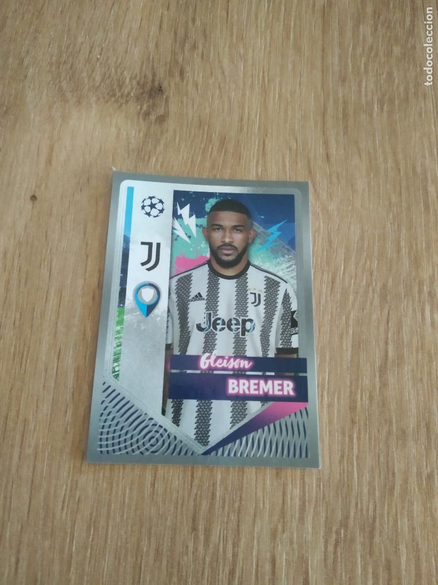 Cromos de F&uacute;tbol: 281 GLEISON BREMER JUVENTUS TURIN CROMO FUTBOL UEFA CHAMPIONS LEAGUE 2022-2023 TOPPS 22-23