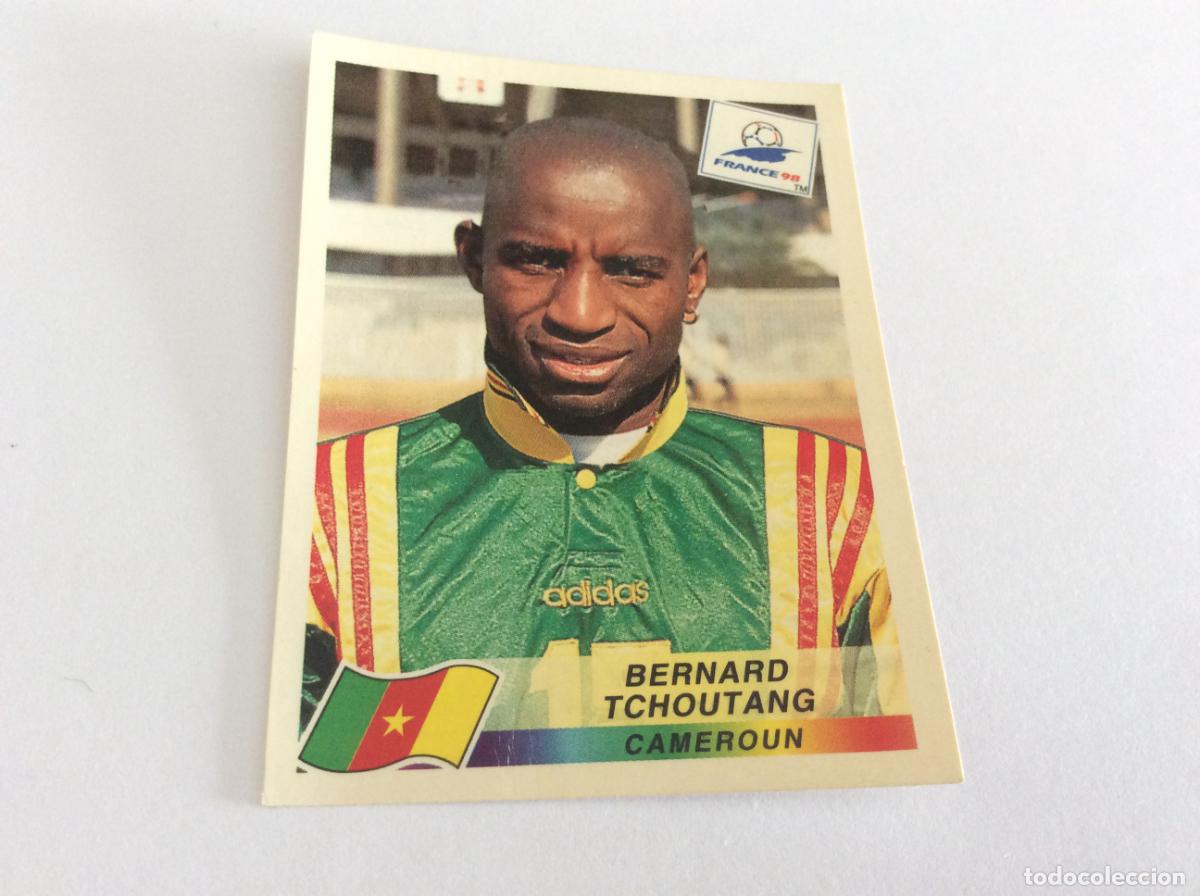 Cromos de F&uacute;tbol: 133 Bernard Tchoutang Camer&uacute;n CROMO STICKER Francia 1998 PANINI