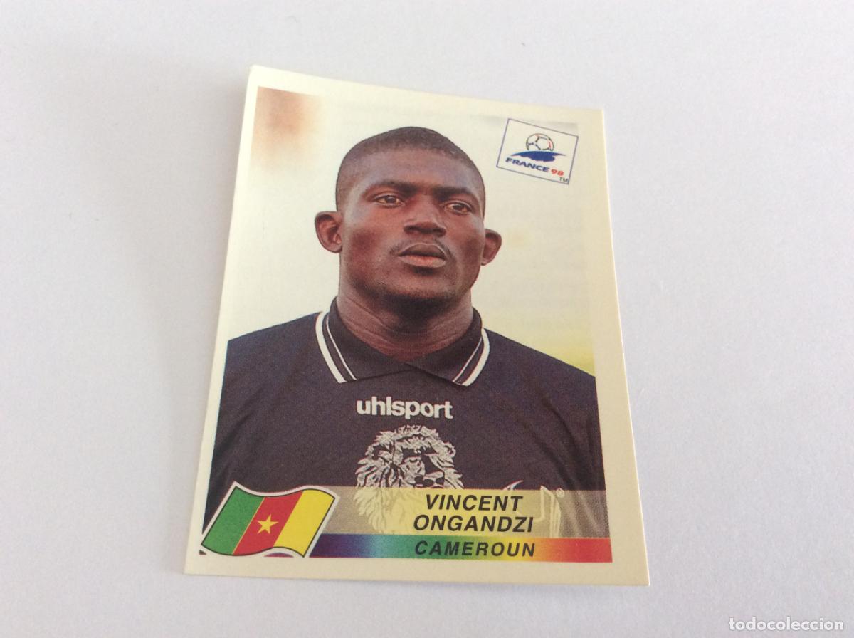 Fu&szlig;ball-Sticker: 137 Vincent Ongandzi Camer&uacute;n CROMO STICKER Francia 1998 PANINI