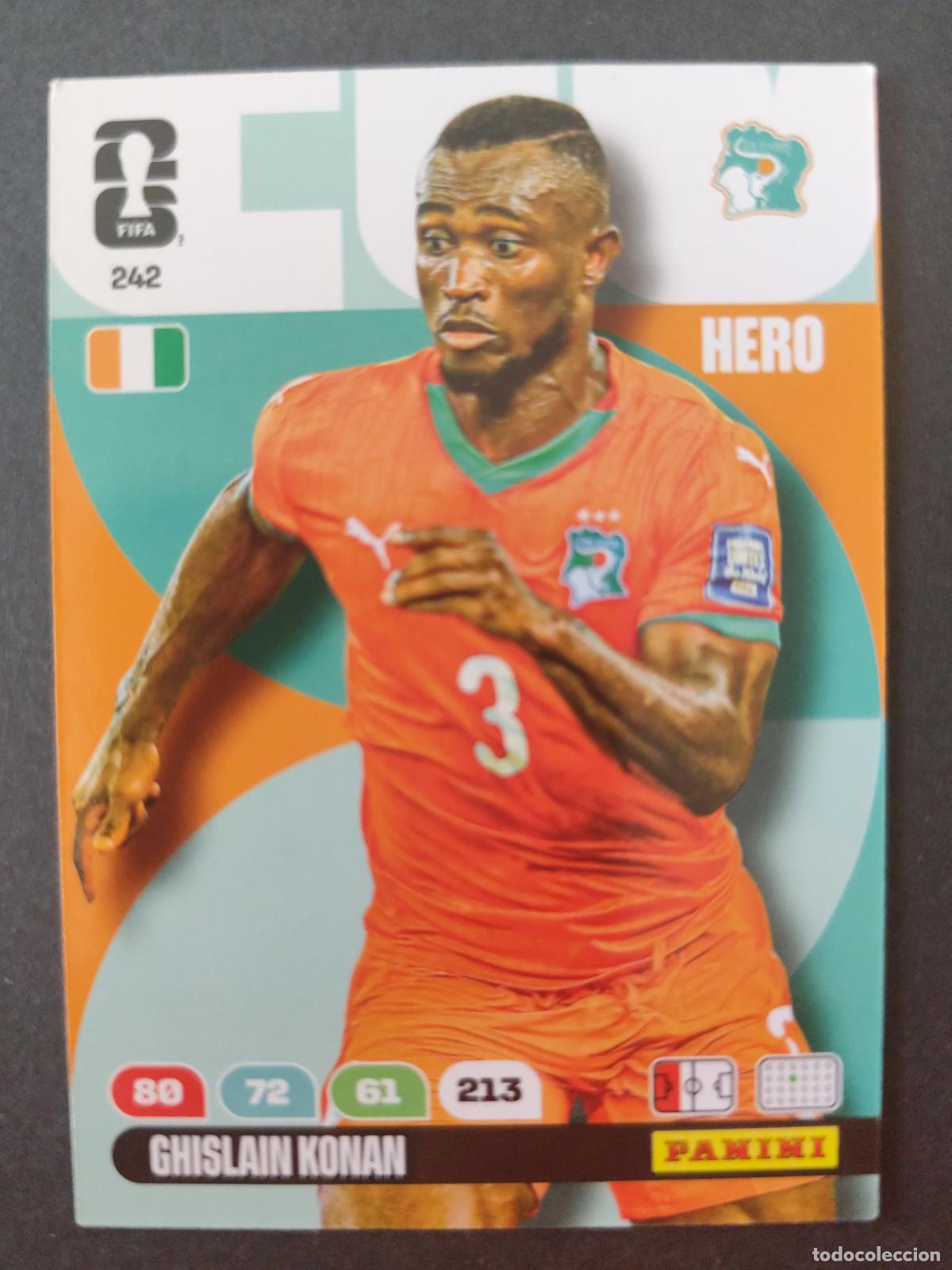 Fu&szlig;ball-Sticker: 242 GHISLAIN KONAN COSTA DE MARFIL ADRENALYN MUNDIAL FIFA WORLD CUP 2026 PANINI
