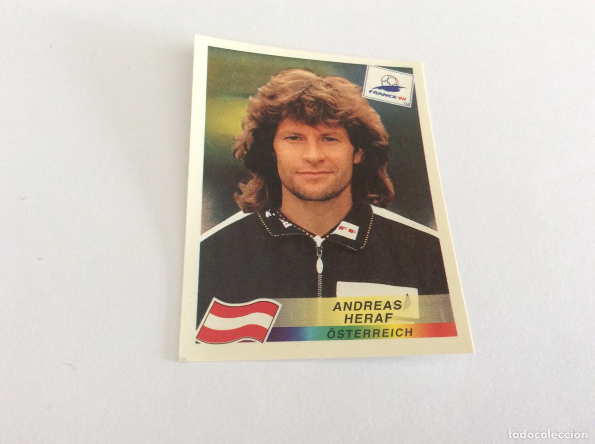 Cromos de F&uacute;tbol: 146 Andreas Heraf Austria CROMO STICKER Francia 1998 PANINI