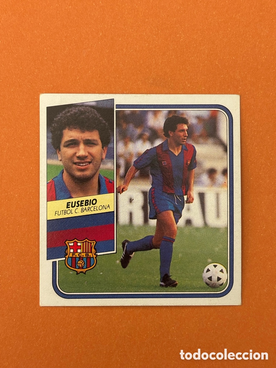 Cromos de F&uacute;tbol: EDICIONES ESTE LIGA 89 90 1989 1990 CROMO NUNCA PEGADO BARCELONA , EUSEBIO