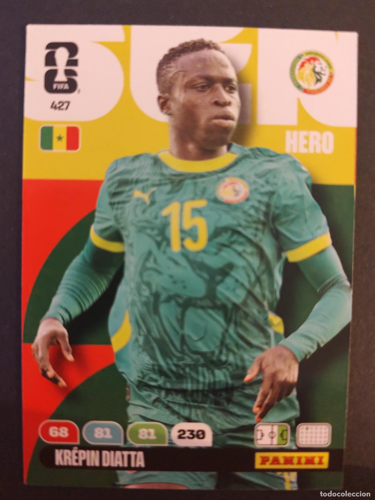 Figurine di Calcio: 427 KREPIN DIATTA SENEGAL ADRENALYN MUNDIAL FIFA WORLD CUP 2026 PANINI