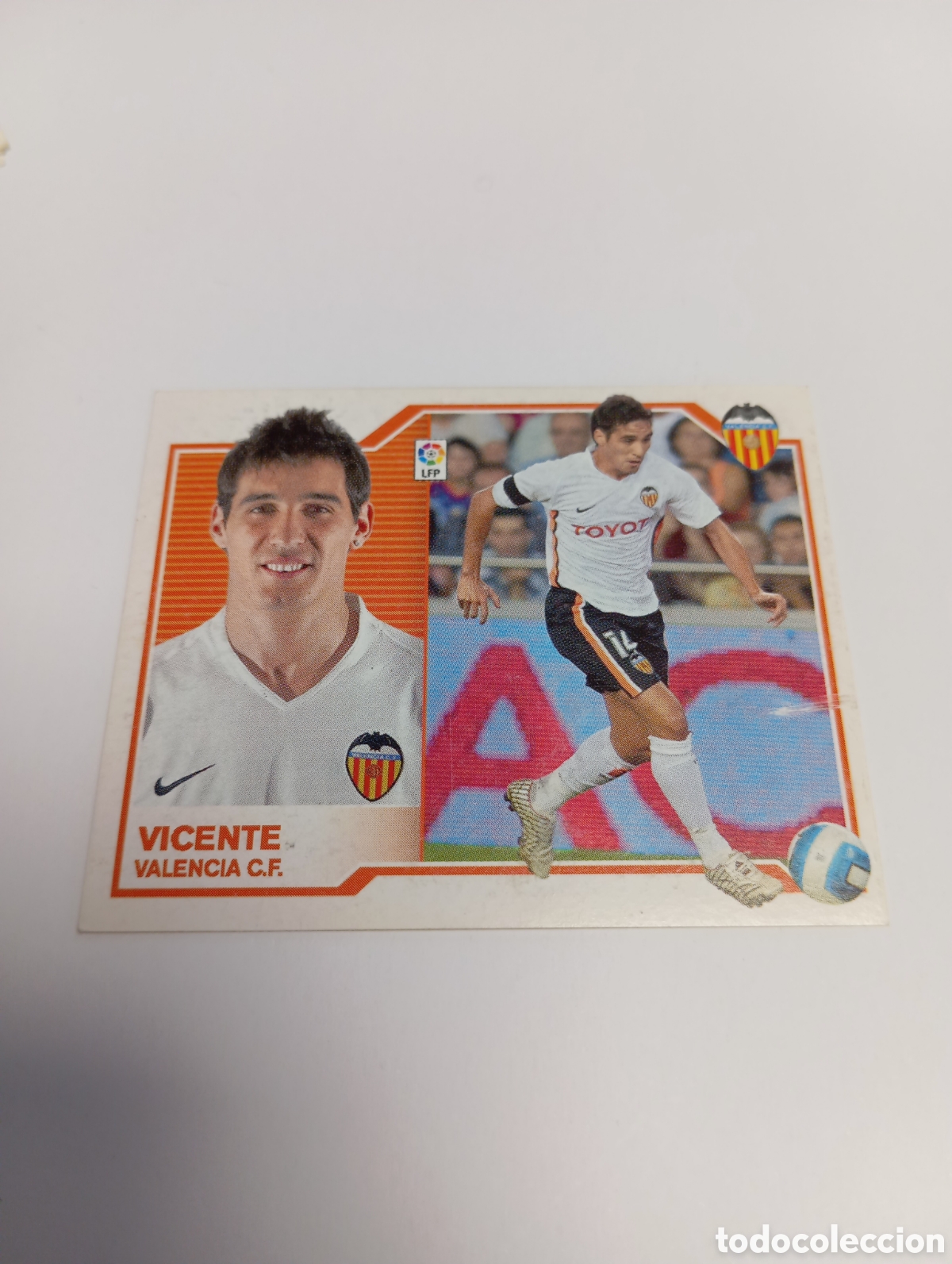 Cromos de F&uacute;tbol: VICENTE Valencia Liga Este 2007 2008 PANINI 07 08