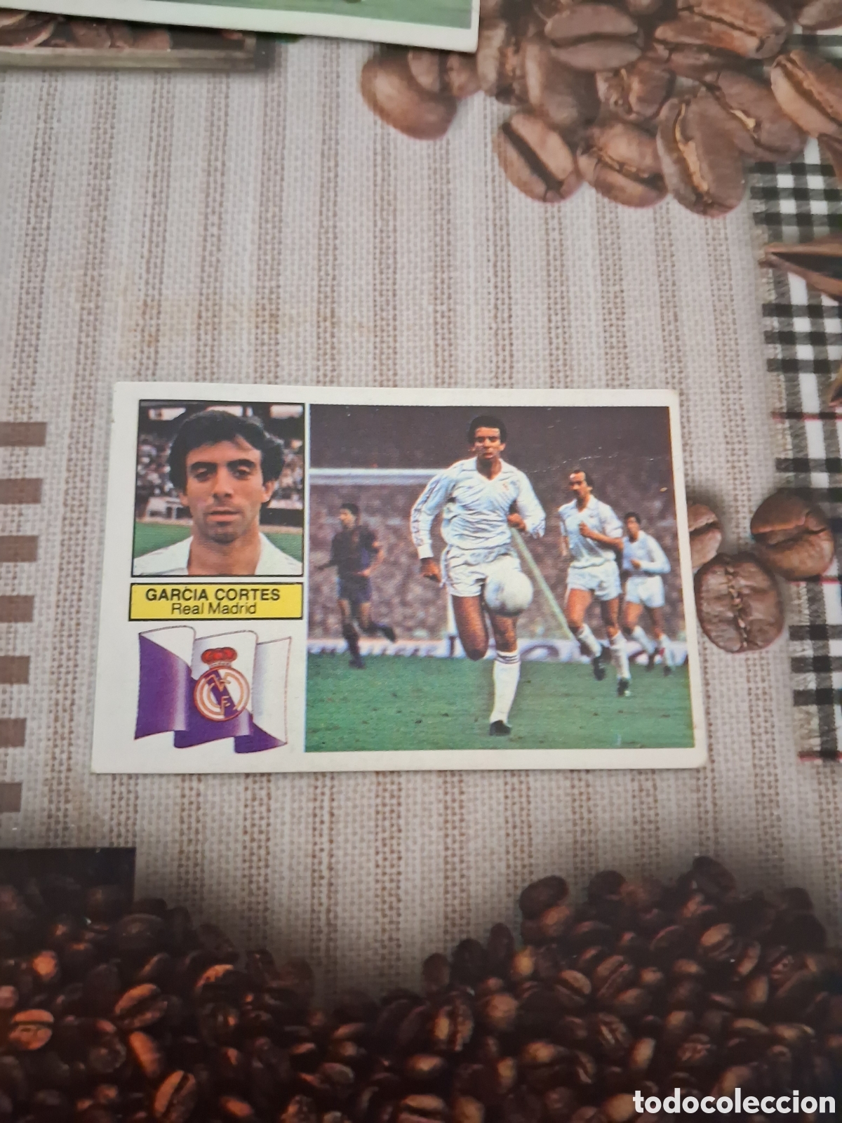 Football Stickers: Liga este 82 83 garcia cortes del Real Madrid sin publicidad recuperado del &aacute;lbum ver fotos