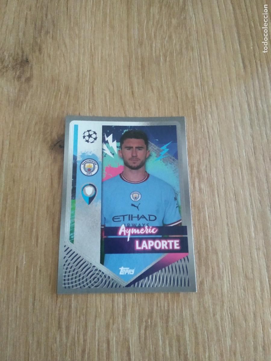 Cartes &agrave; collectionner de Football: 319 LAPORTE MANCHESTER CITY CROMO FUTBOL UEFA CHAMPIONS LEAGUE 2022-2023 TOPPS 22-23