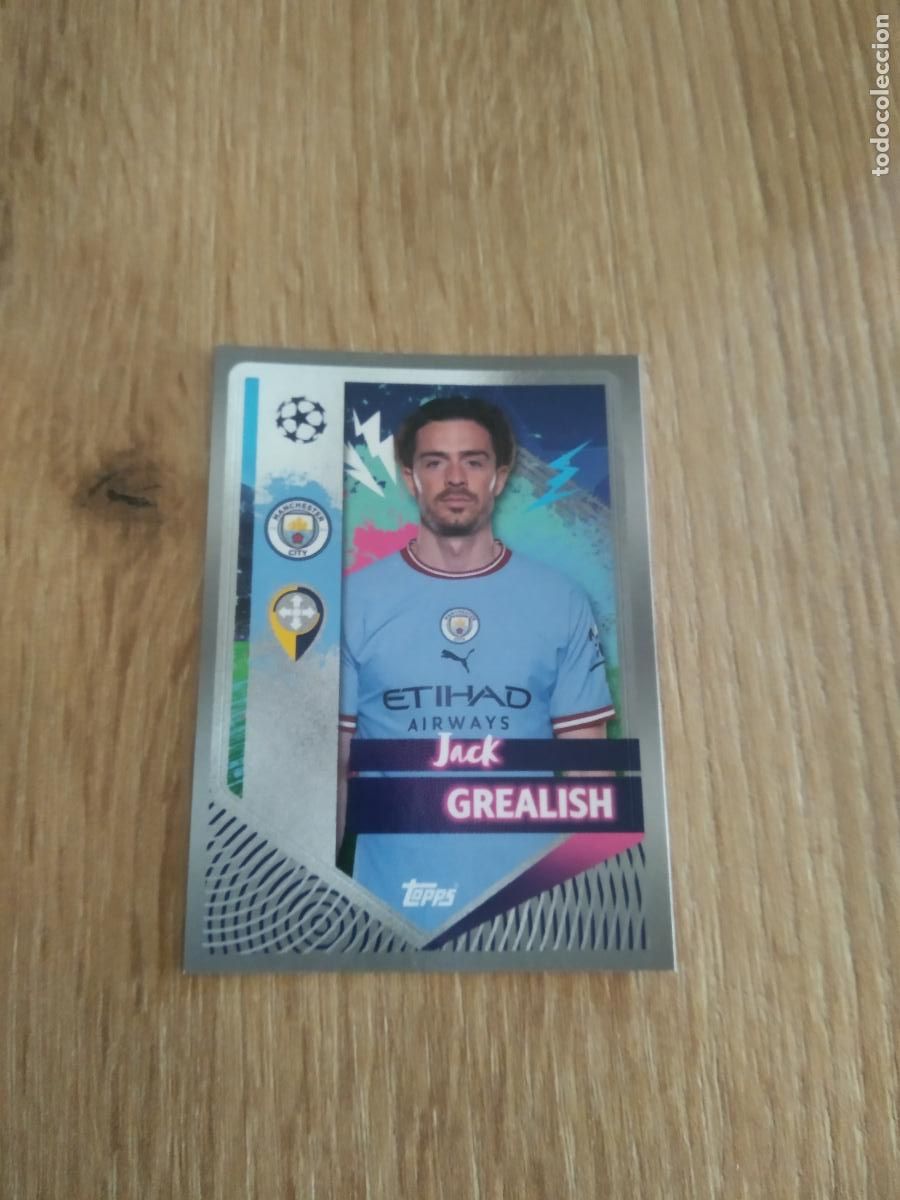 Cromos de F&uacute;tbol: 322 JACK GREALISH MANCHESTER CITY CROMO FUTBOL UEFA CHAMPIONS LEAGUE 2022-2023 TOPPS 22-23