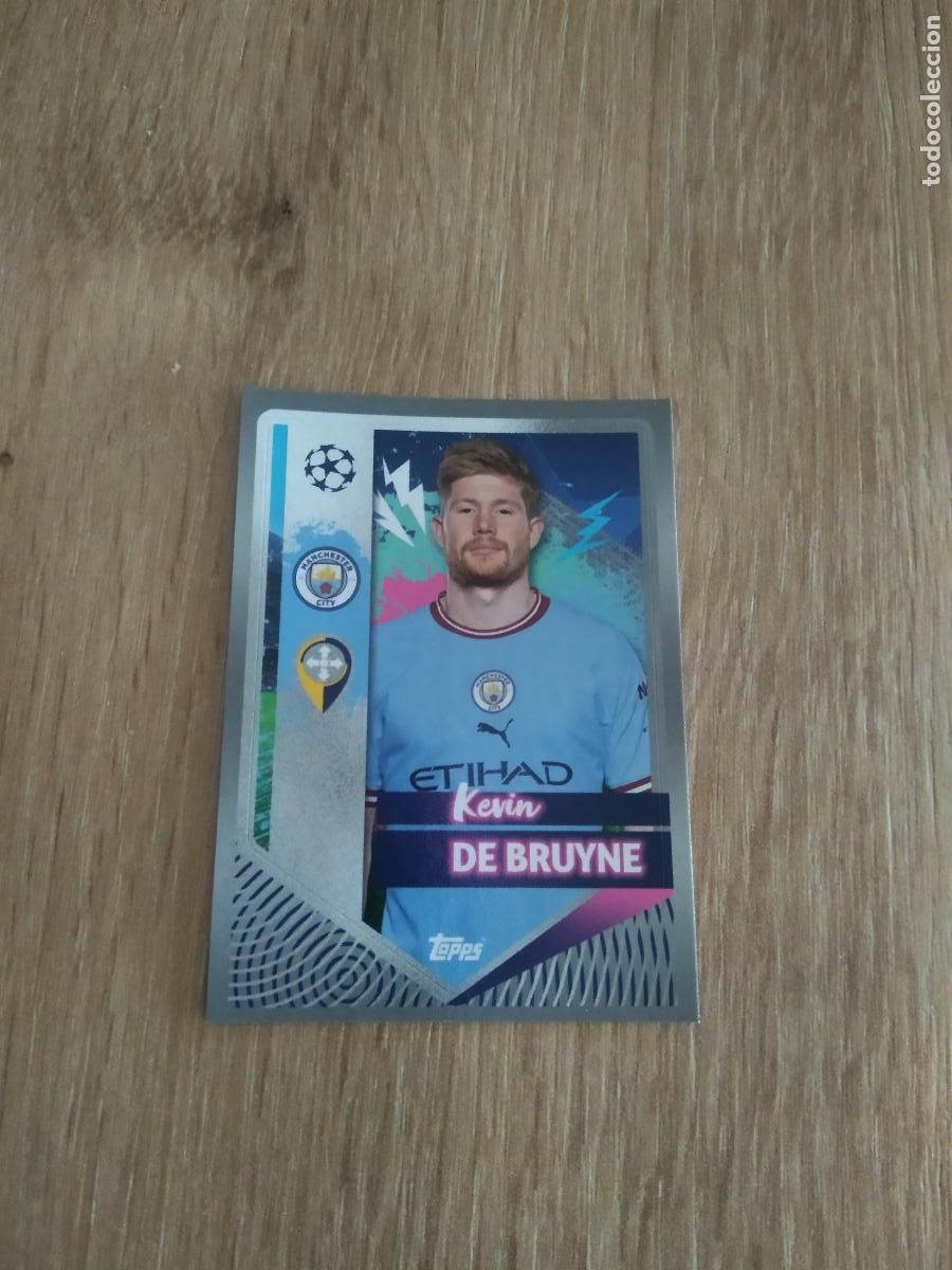 Figurine di Calcio: 324 DE BRUYNE MANCHESTER CITY CROMO FUTBOL UEFA CHAMPIONS LEAGUE 2022-2023 TOPPS 22-23