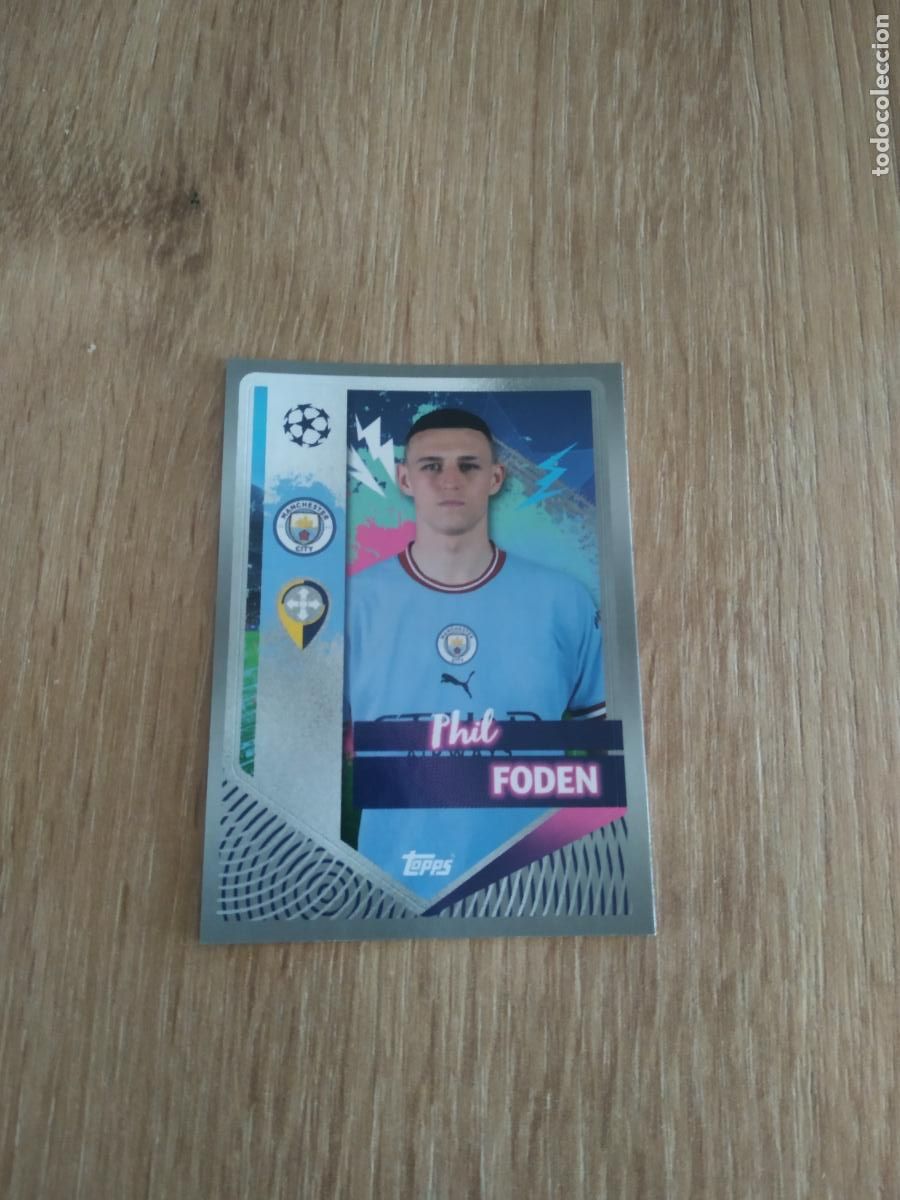 Cartes &agrave; collectionner de Football: 326 FODEN MANCHESTER CITY CROMO FUTBOL UEFA CHAMPIONS LEAGUE 2022-2023 TOPPS 22-23