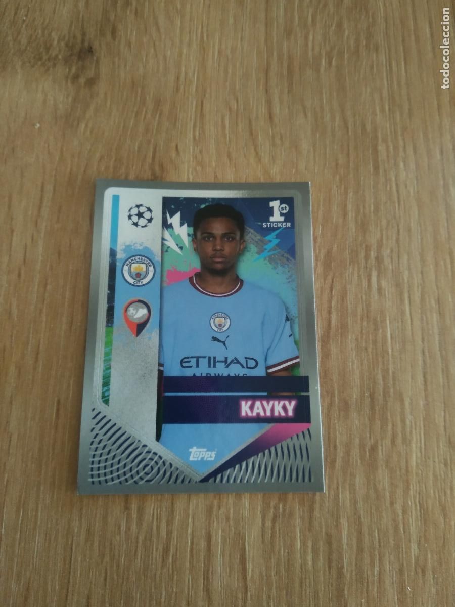 Cromos de F&uacute;tbol: 329 KAYKY MANCHESTER CITY CROMO FUTBOL UEFA CHAMPIONS LEAGUE 2022-2023 TOPPS 22-23